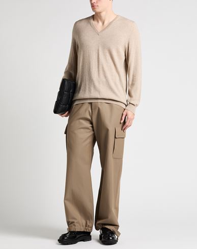 Man Sweater Beige Size 40 Cashmere