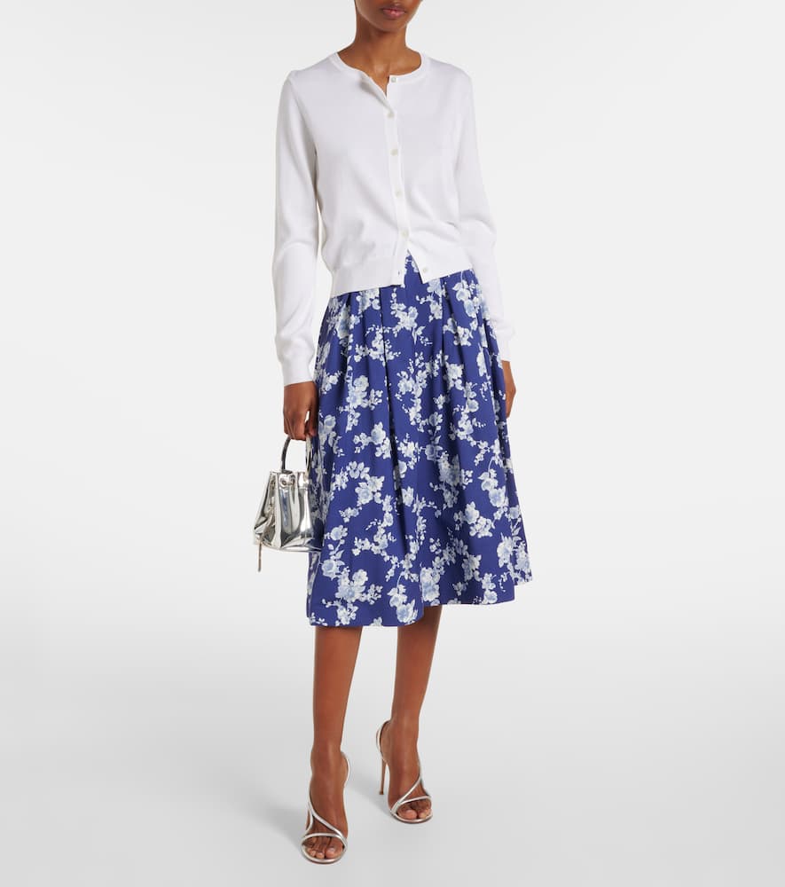 Silk and cotton cardigan
