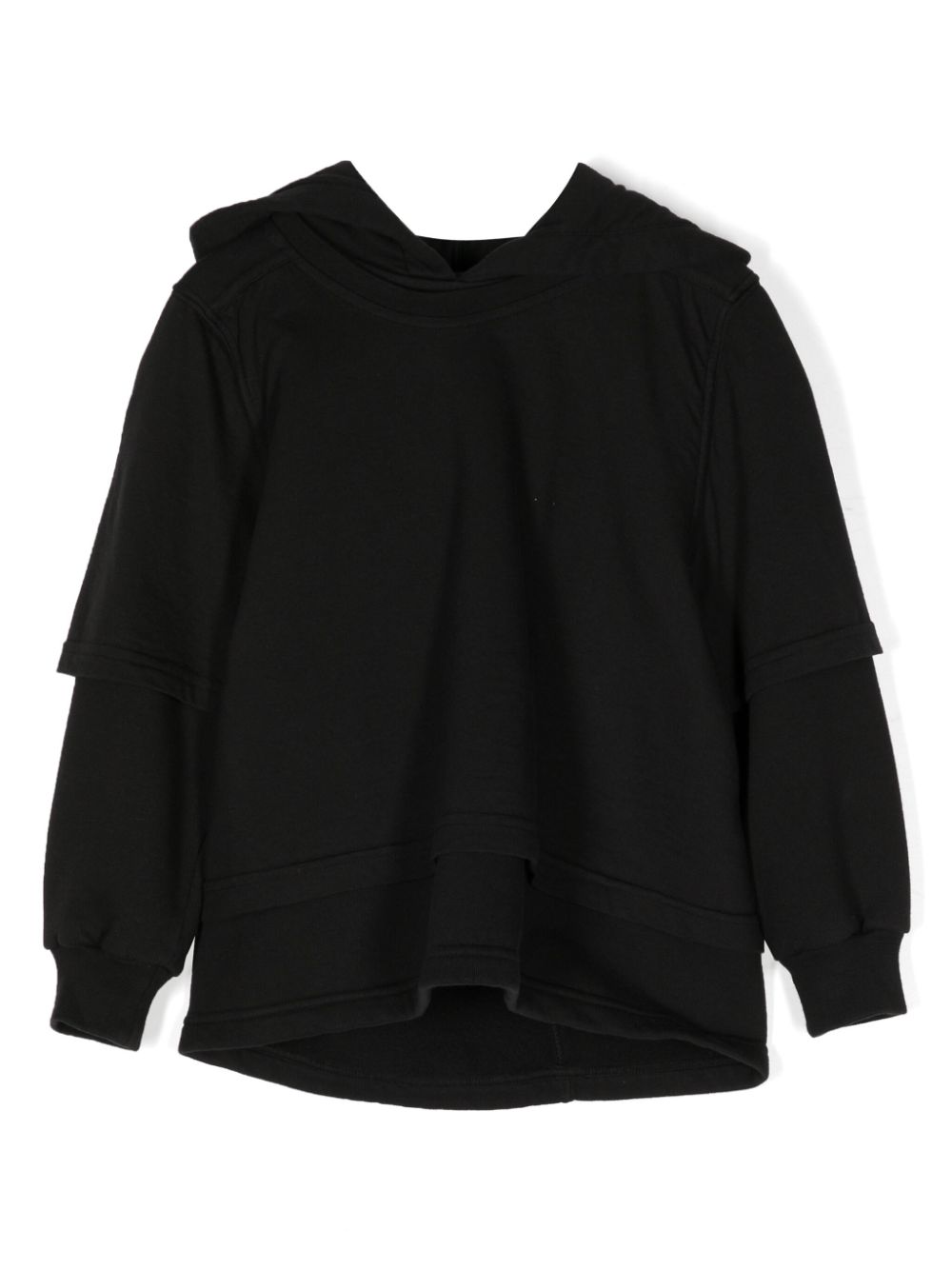 Hustler cotton hoodie - Black
