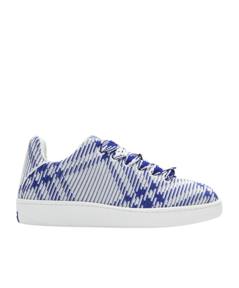 Bubble check-print sneakers