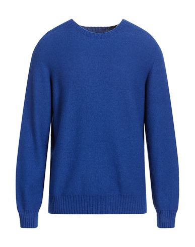 Man Sweater Blue Size L Wool, Organic cotton