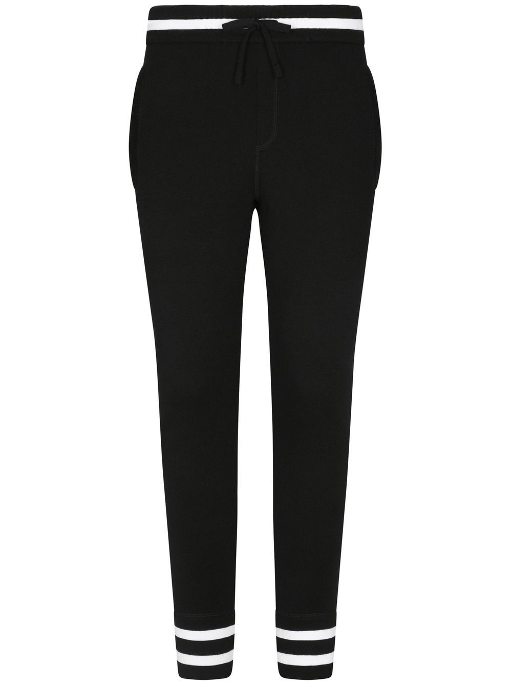 Logo-embroidered track pants - Black