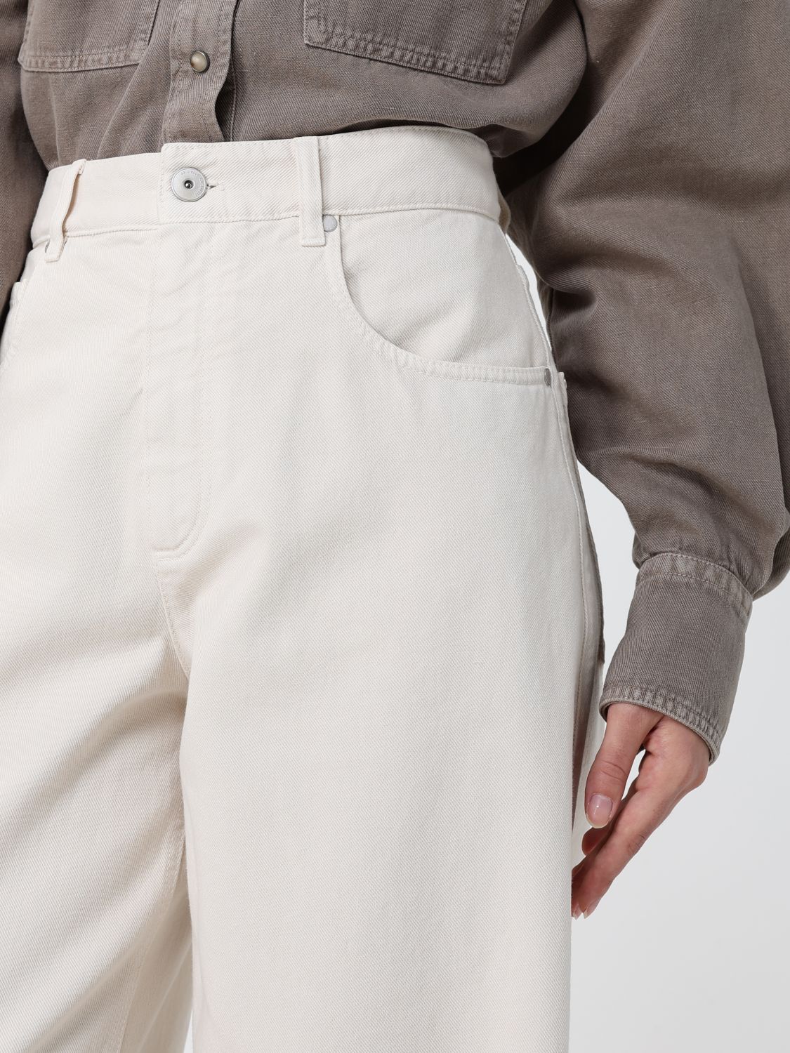 Jeans Woman color White
