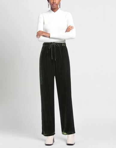 Woman Pants Green Size S Rayon, Viscose