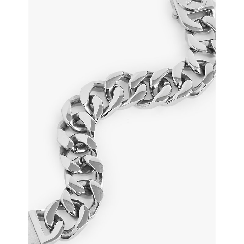 Mens Stainless Steal Integer Recycled Stainless-steel Bracelet