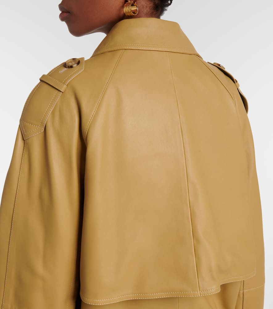 Toteme Oversized leather jacket