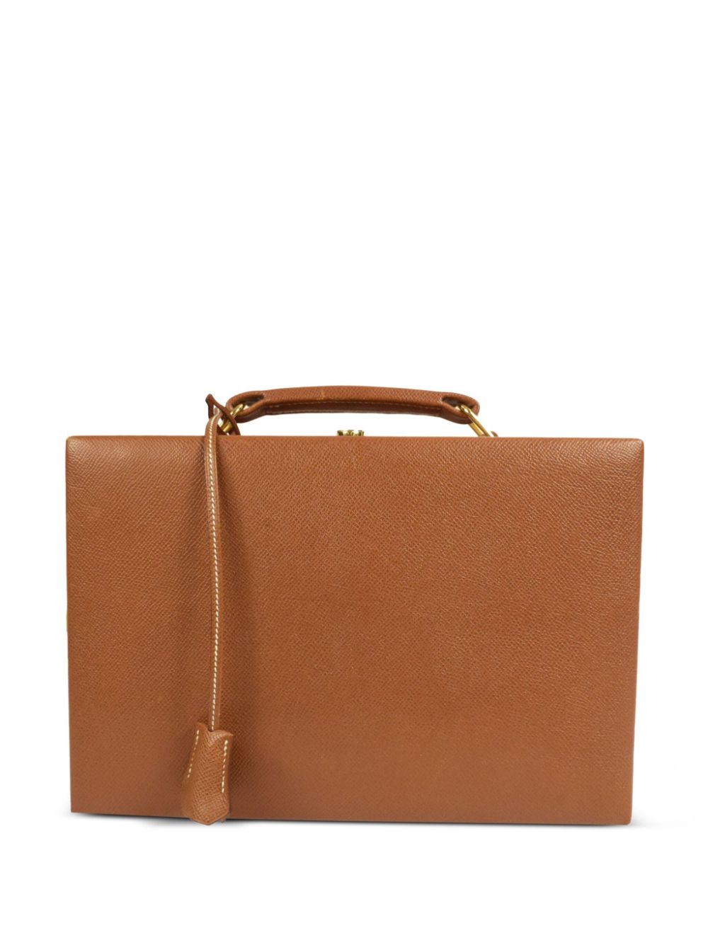 1993 pre-owned box-shaped jewellery handbag - Brown