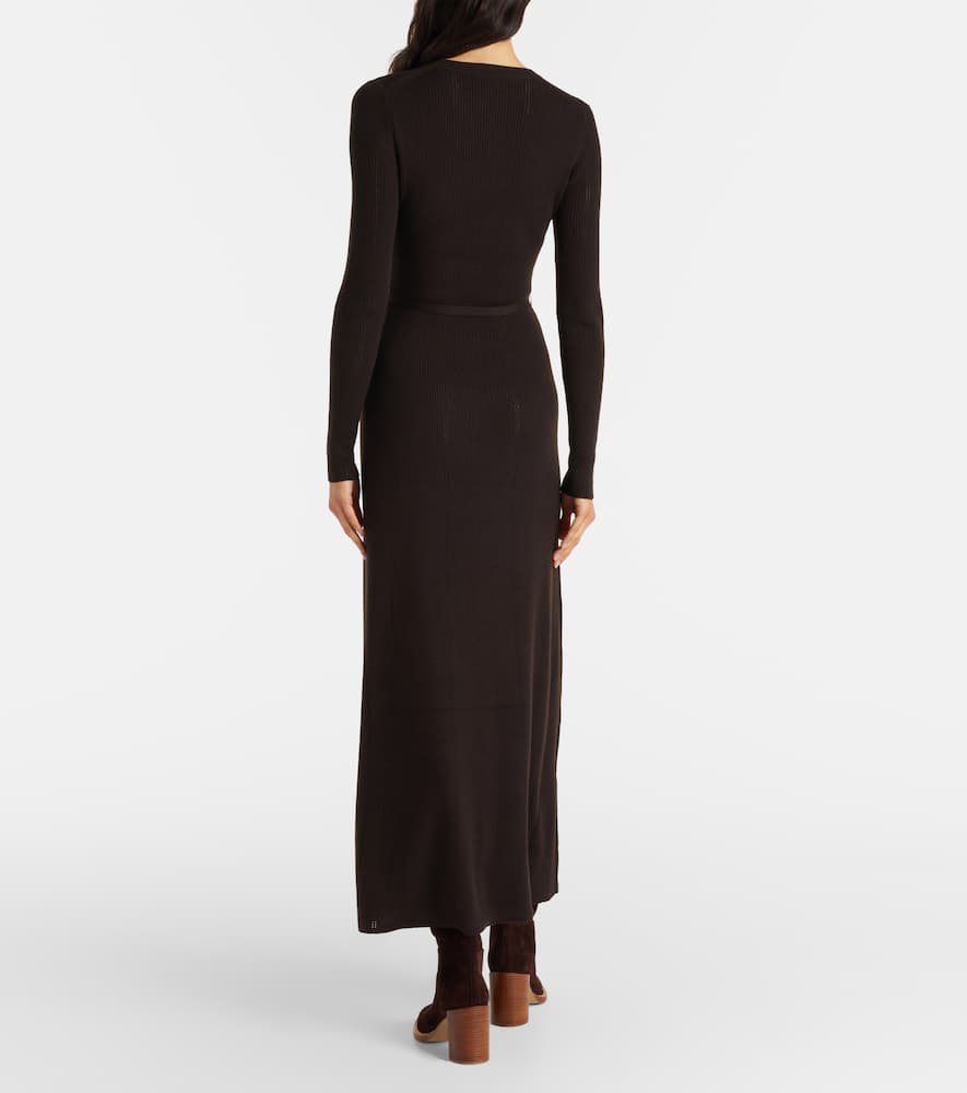 Imagene rib-knitted wool midi dress