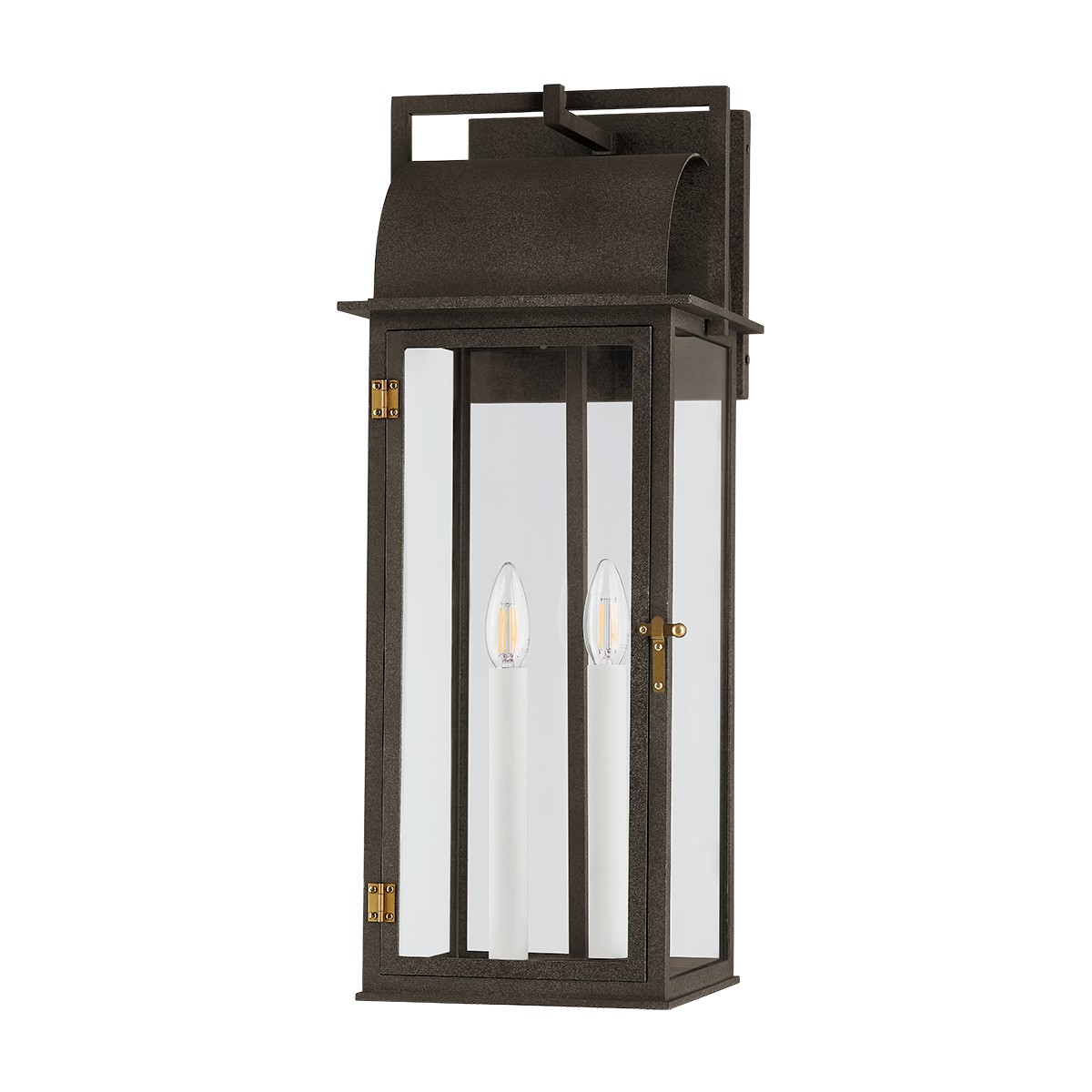 Bohen 2-Light Outdoor Wall Sconce in French Iron with Patina Bra