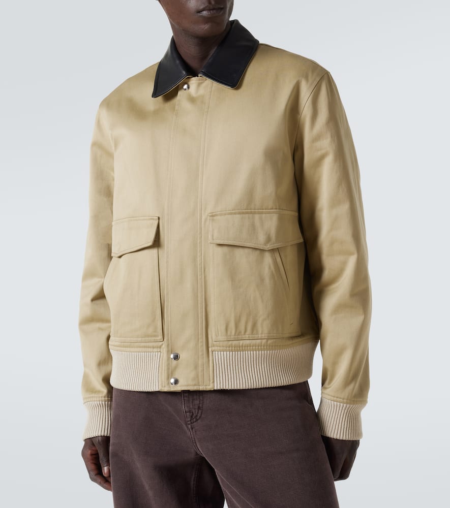 Shade cotton sateen blouson