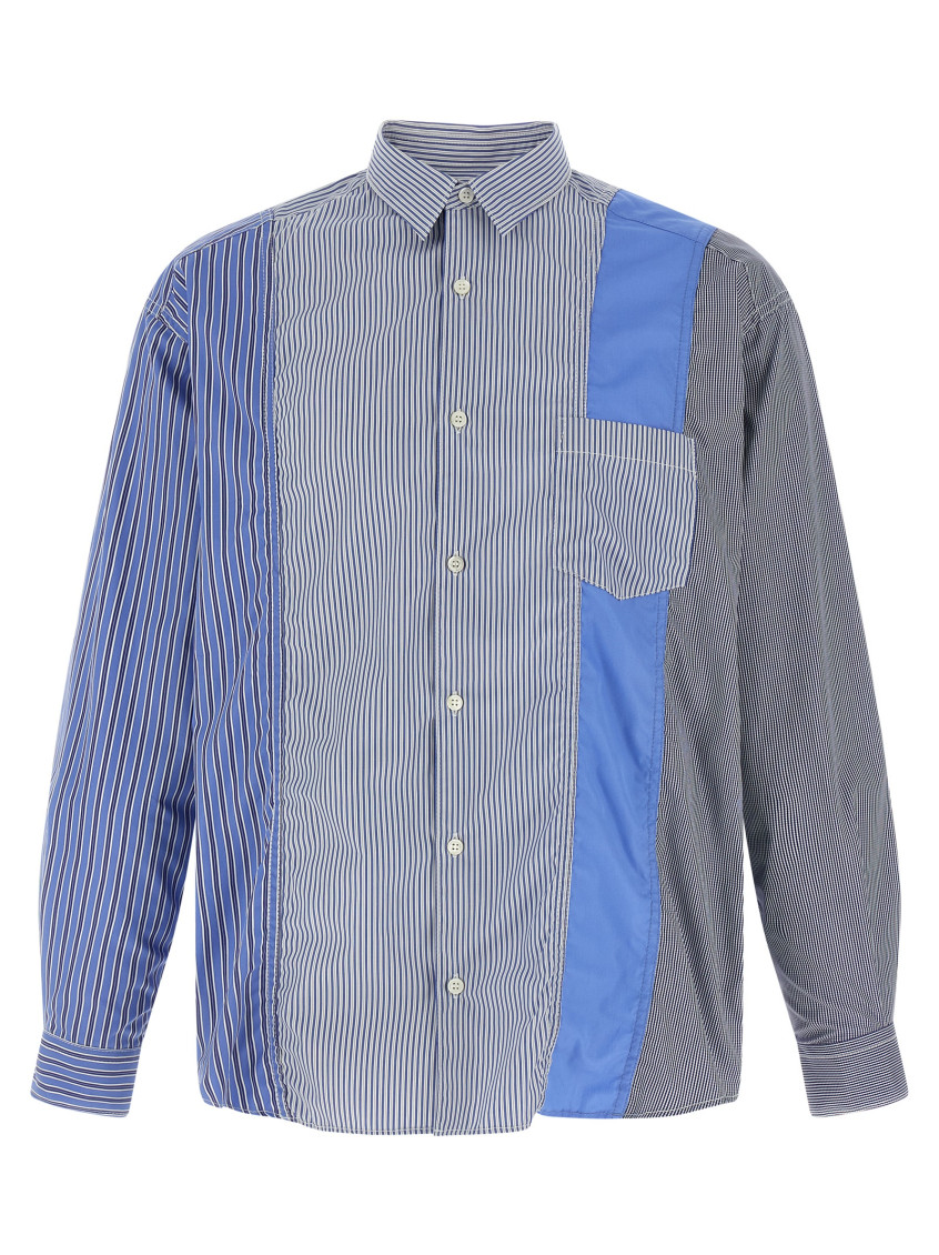 Blue Patchwork shirt