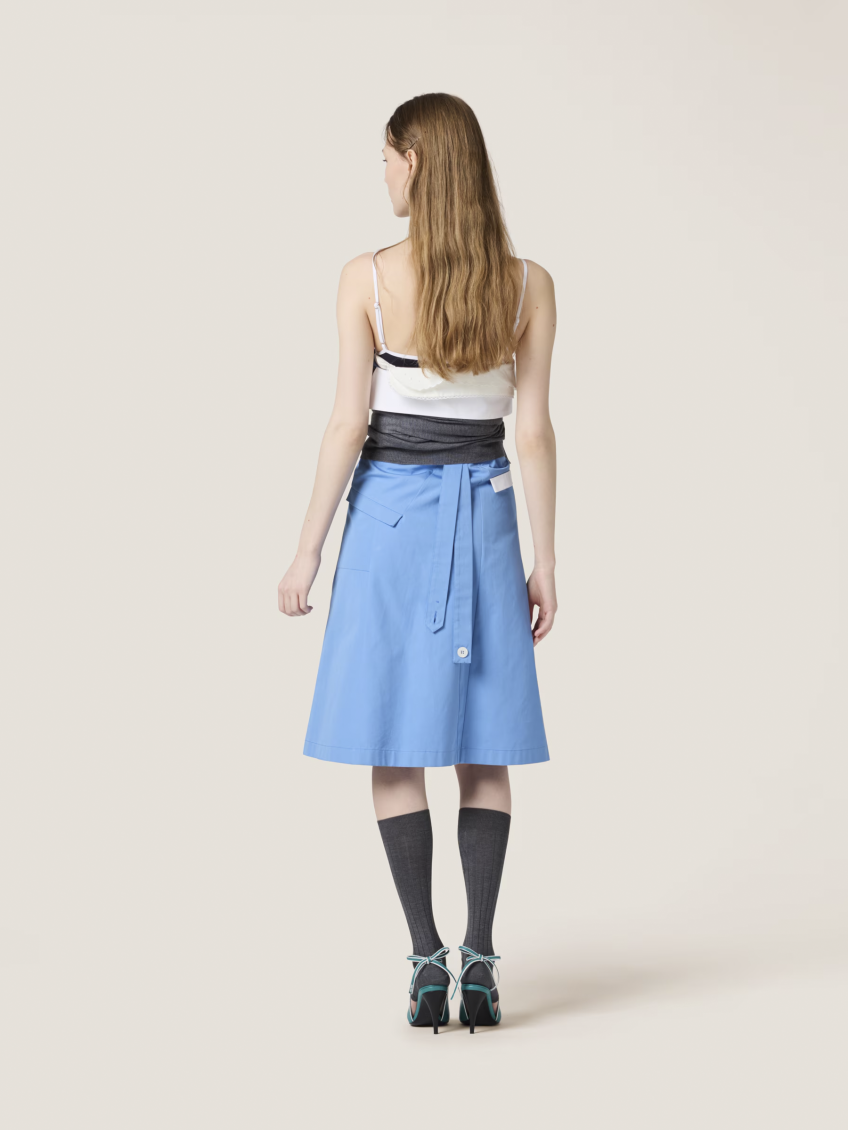 Light Blue Deconstructed Mini Dress