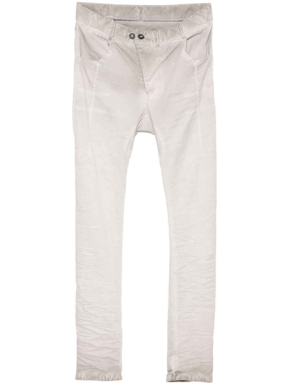 Drop-crotch skinny trousers - Grey
