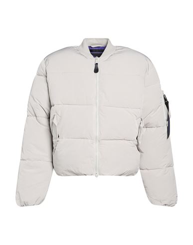 Man Puffer Light grey Size M Nylon, Polyester
