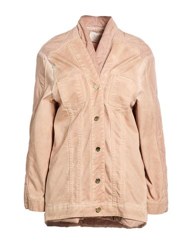 Woman Denim outerwear Blush Size S Polyester, Cotton, Elastane