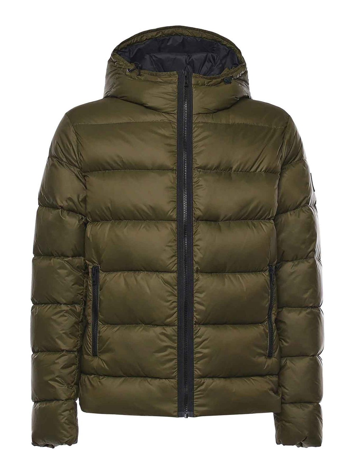Double-Front Down Jacket In Calendered Poplin