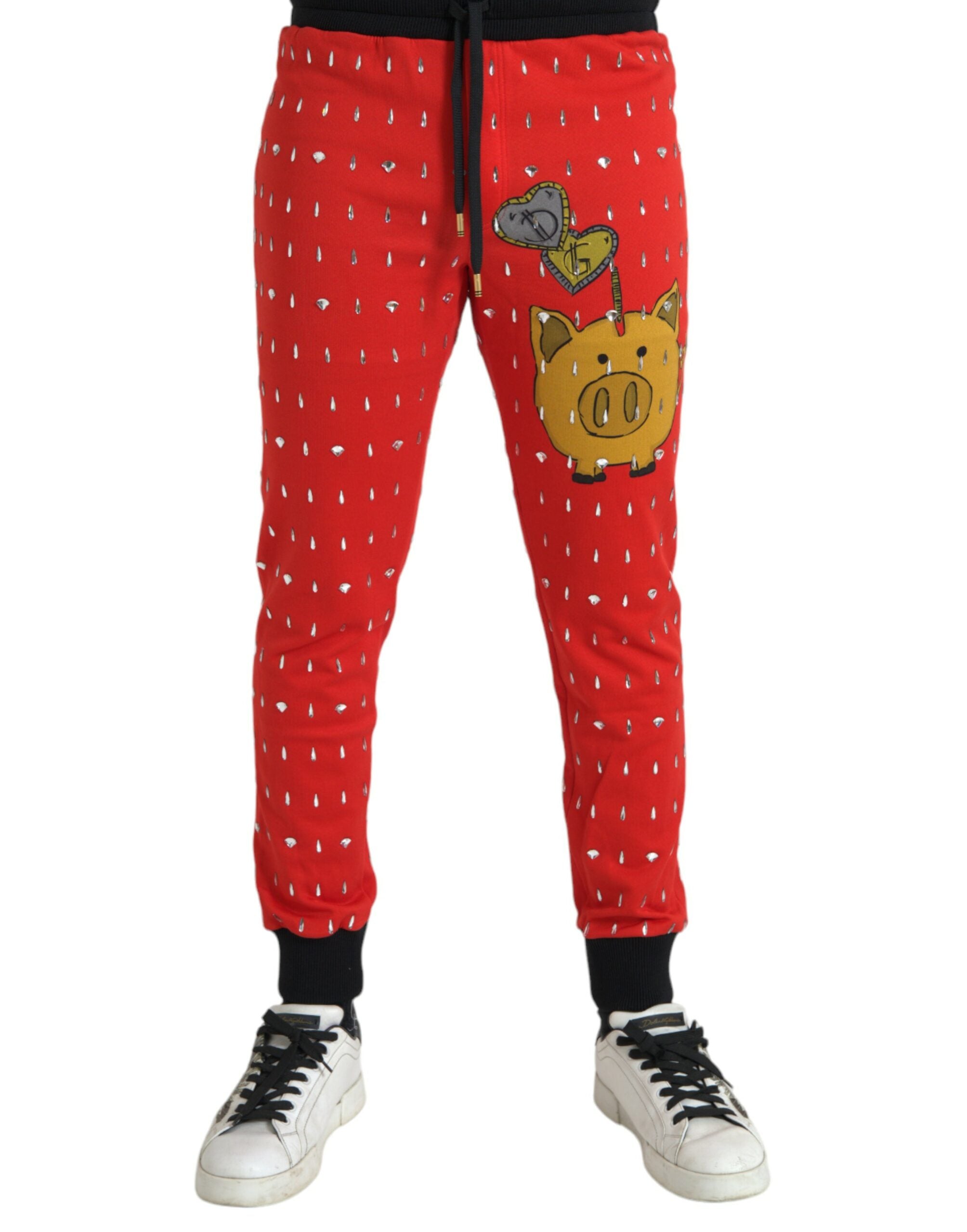 Year of the Pig Joggers — Red