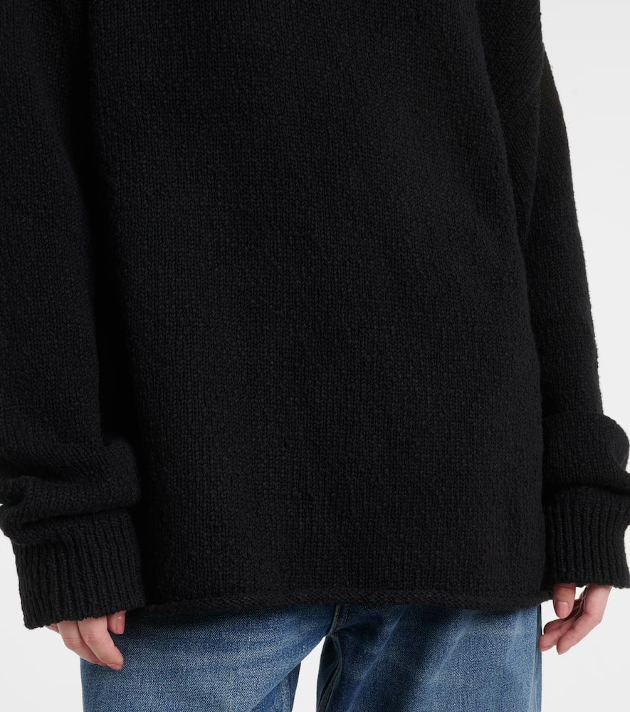 Oversized cotton polo sweater