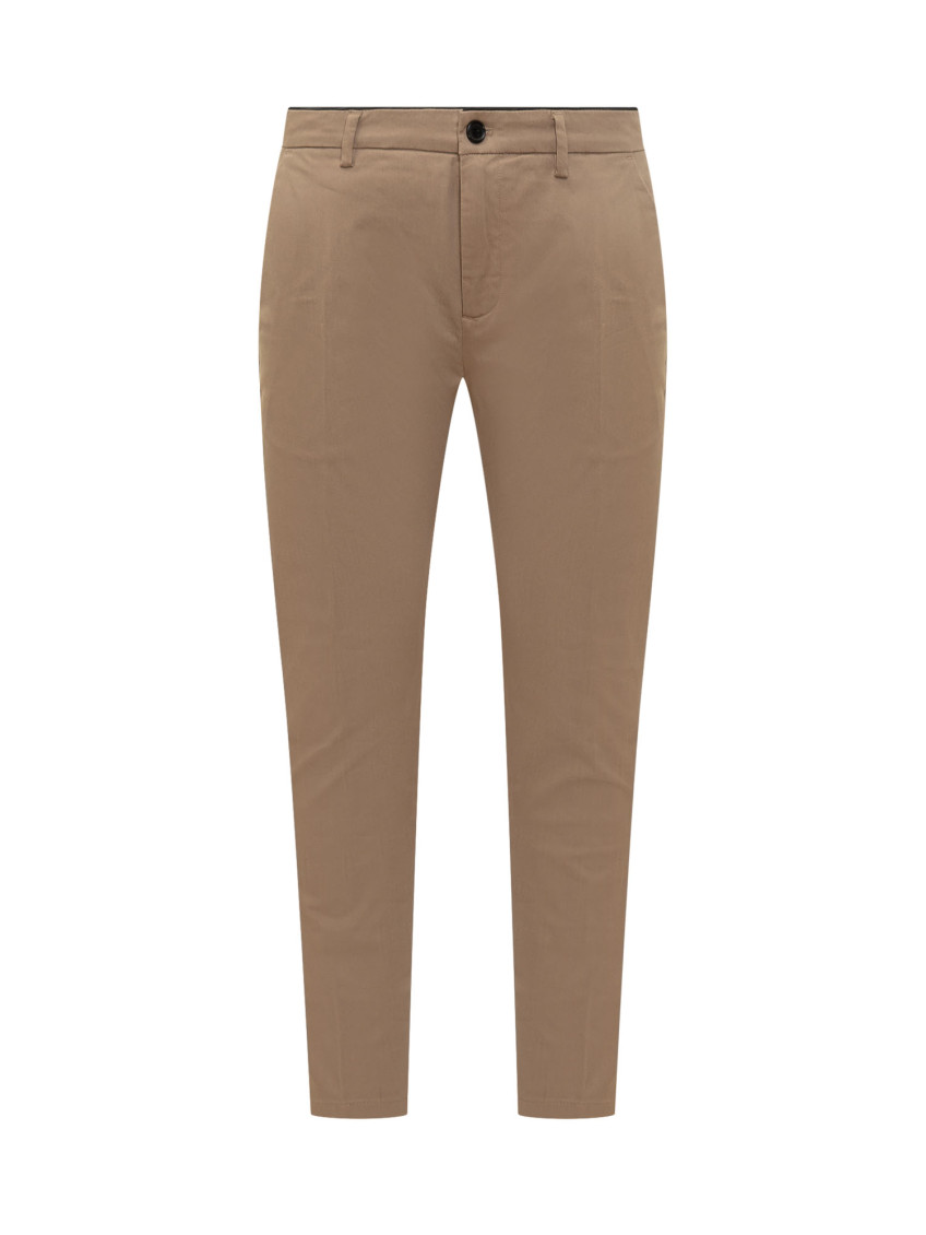 Beige Slim Chino Pants