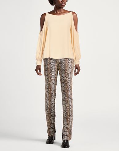 Woman Top Pastel yellow Size 4 Acetate, Silk