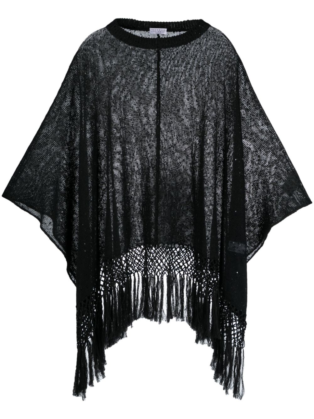 Sequin-embellished knitted blouse - Grey