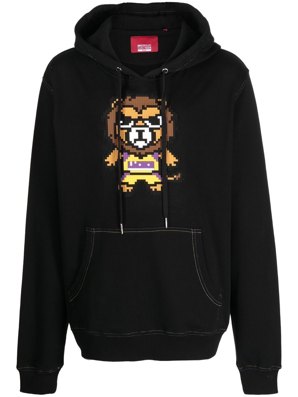 Los Angeles graphic-print hoodie - Black