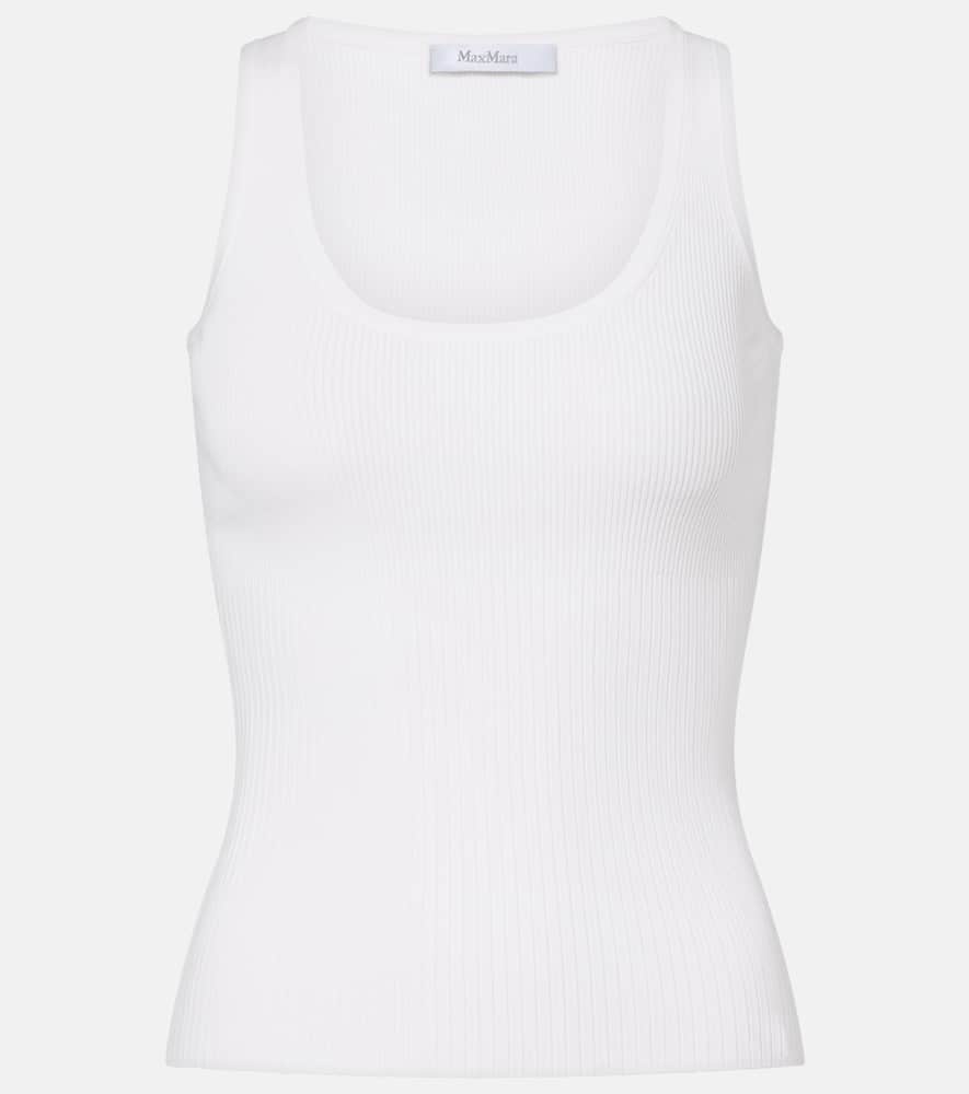 Ribbed-knit tank top