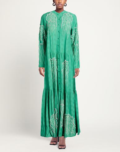Woman Maxi dress Green Size M Cotton