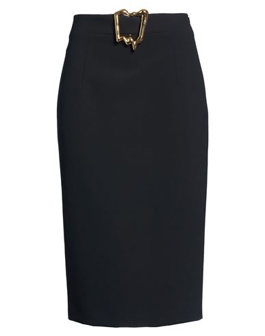 Woman Midi skirt Black Size 4 Polyester, Elastane