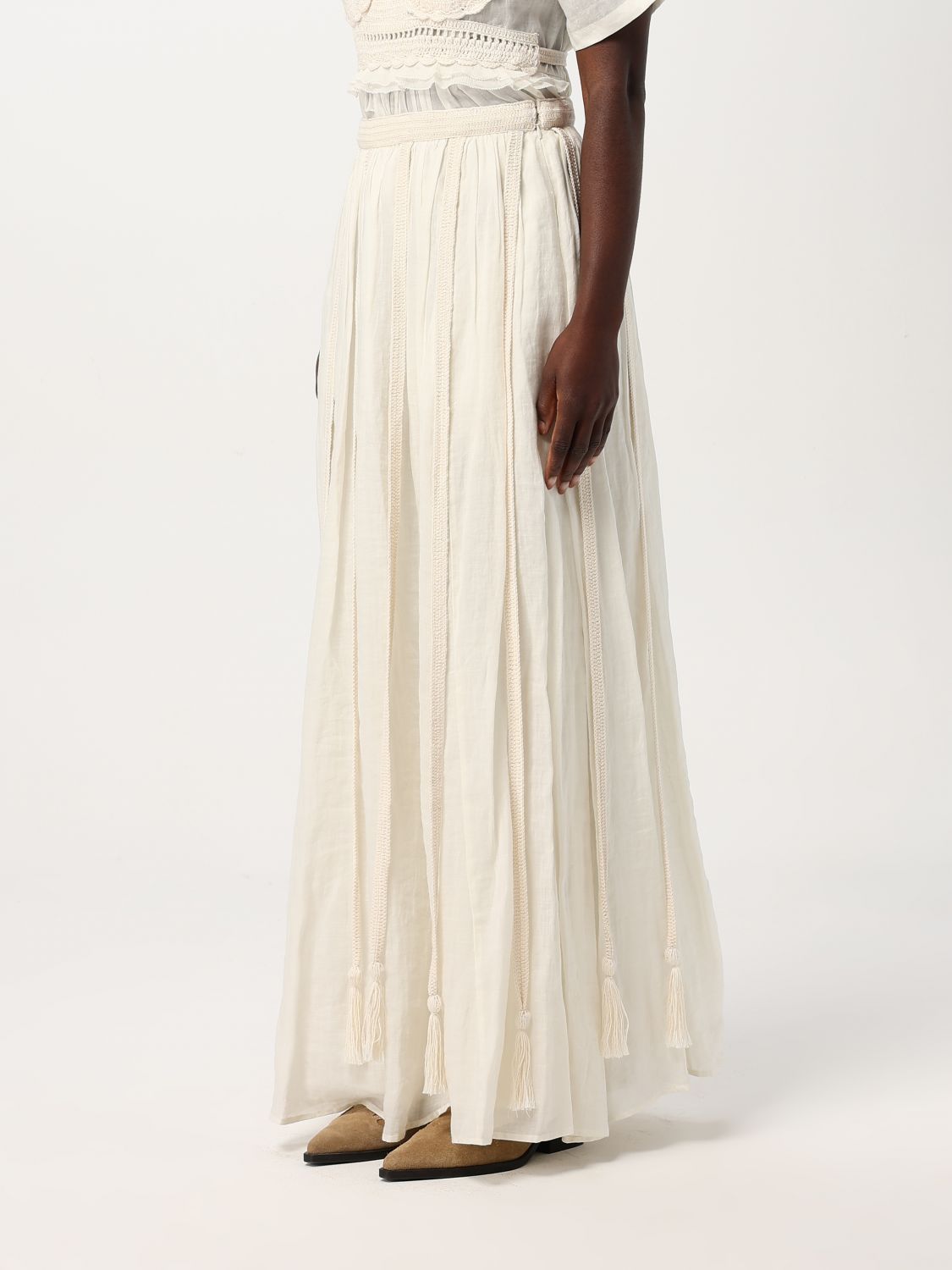 Corrine midi skirt - White