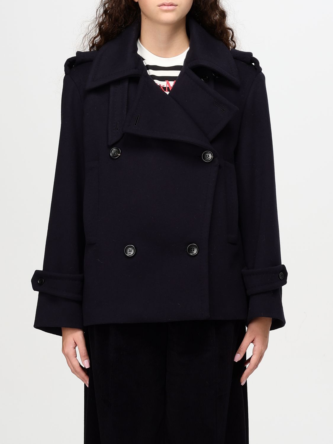 Coat Woman color Blue