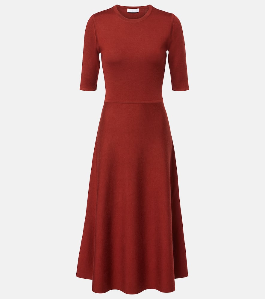 Wool, cashmere, and silk maxi dress