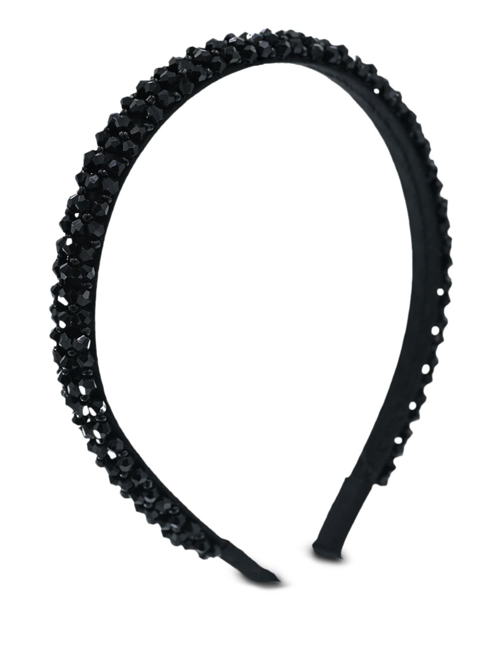 Gemstone-embellished headband - Black