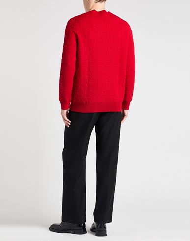 Ferragamo Man Sweater Red Size XXL Wool, Polypropylene, Polyester