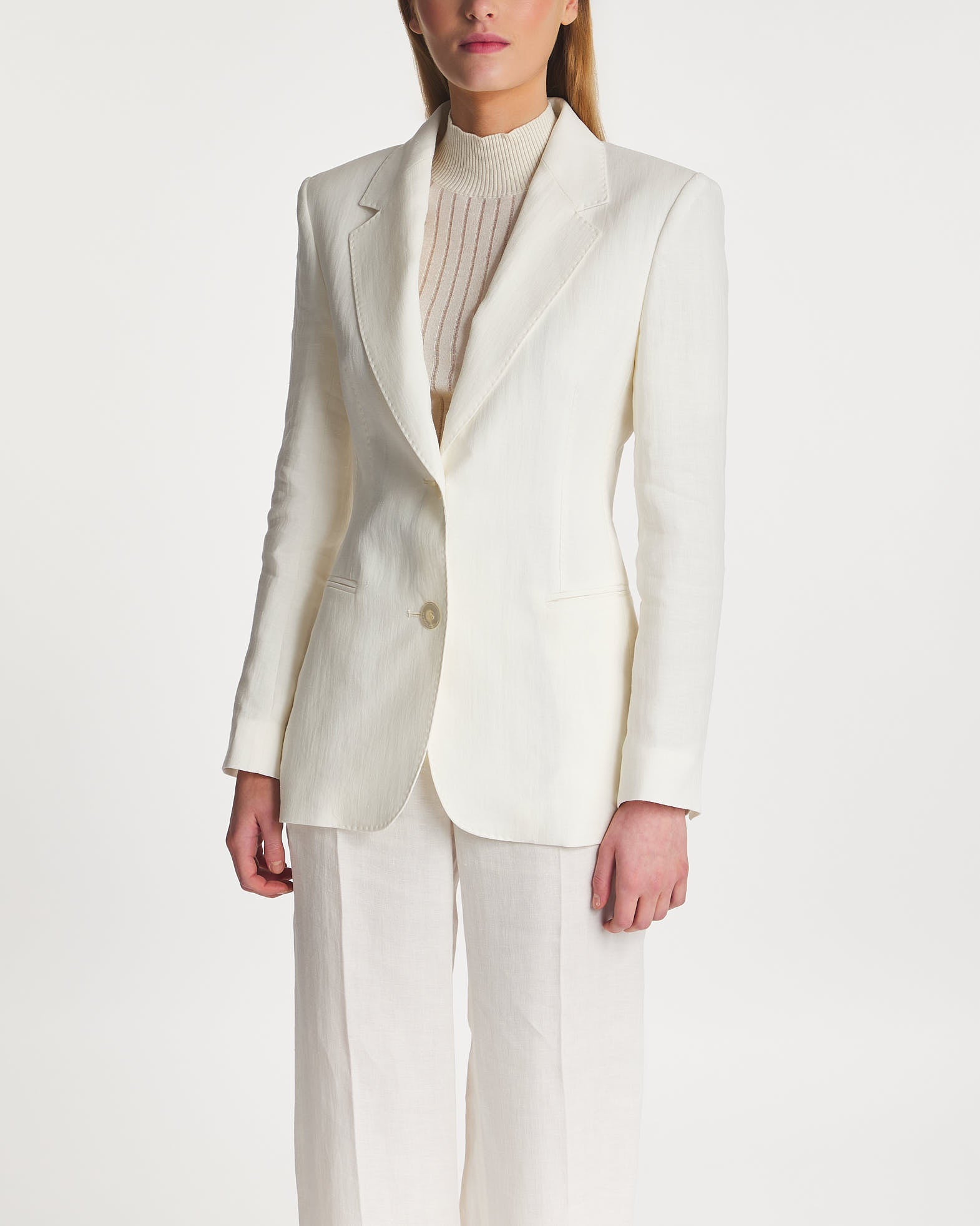 MaxMara Blazer Vandea Linen White EUR