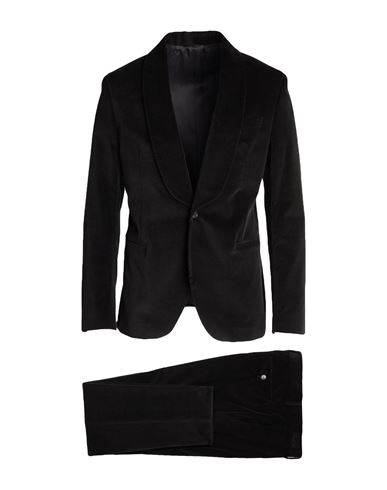 Manuel Ritz Man Suit Black Size 40 Cotton, Elastane