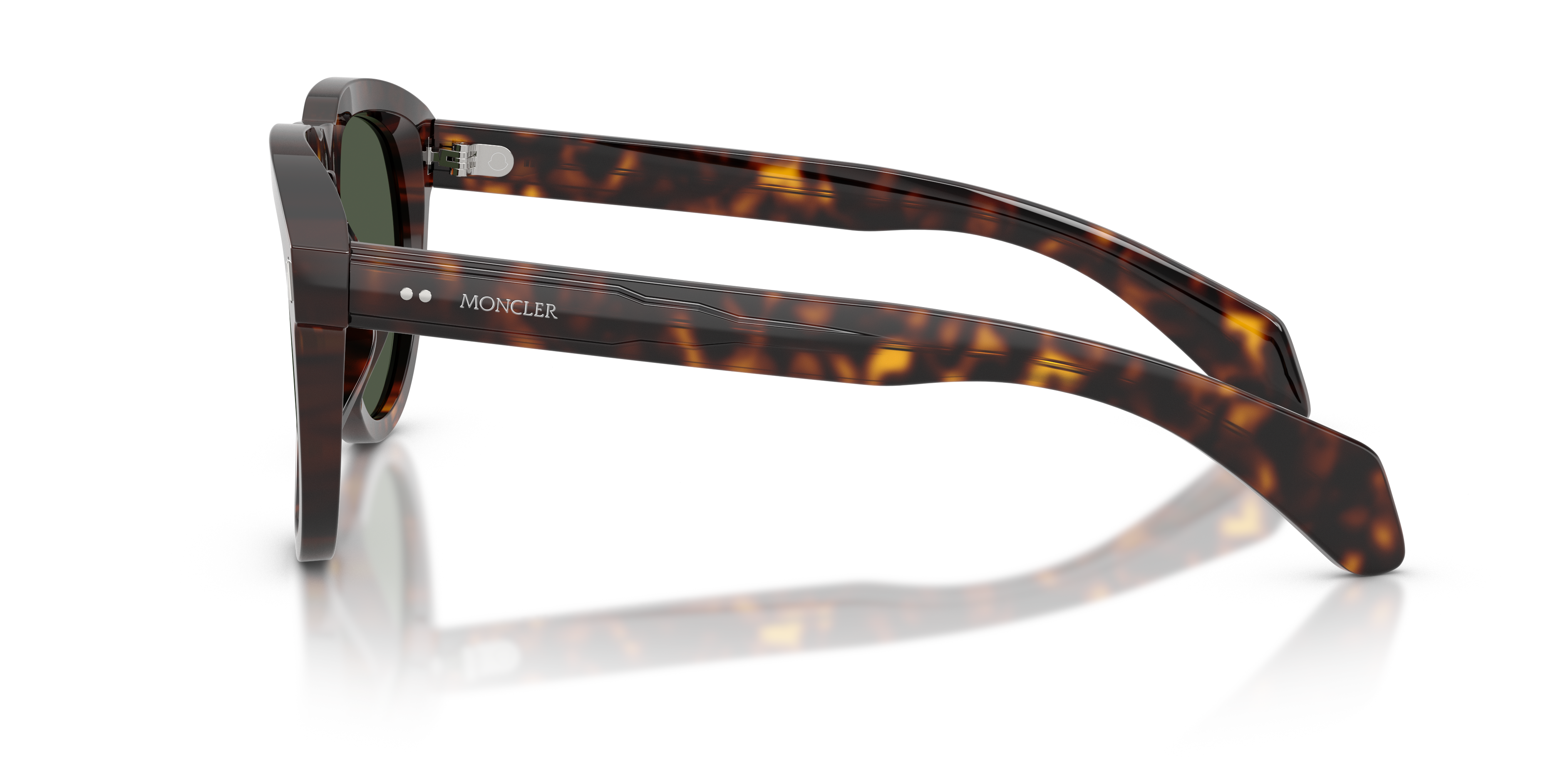 Moncler Unisex Moncler ME6020U ISOPLETH 30029A Gafas de sol Acetato Tortuga Verde Piloto Polarizado