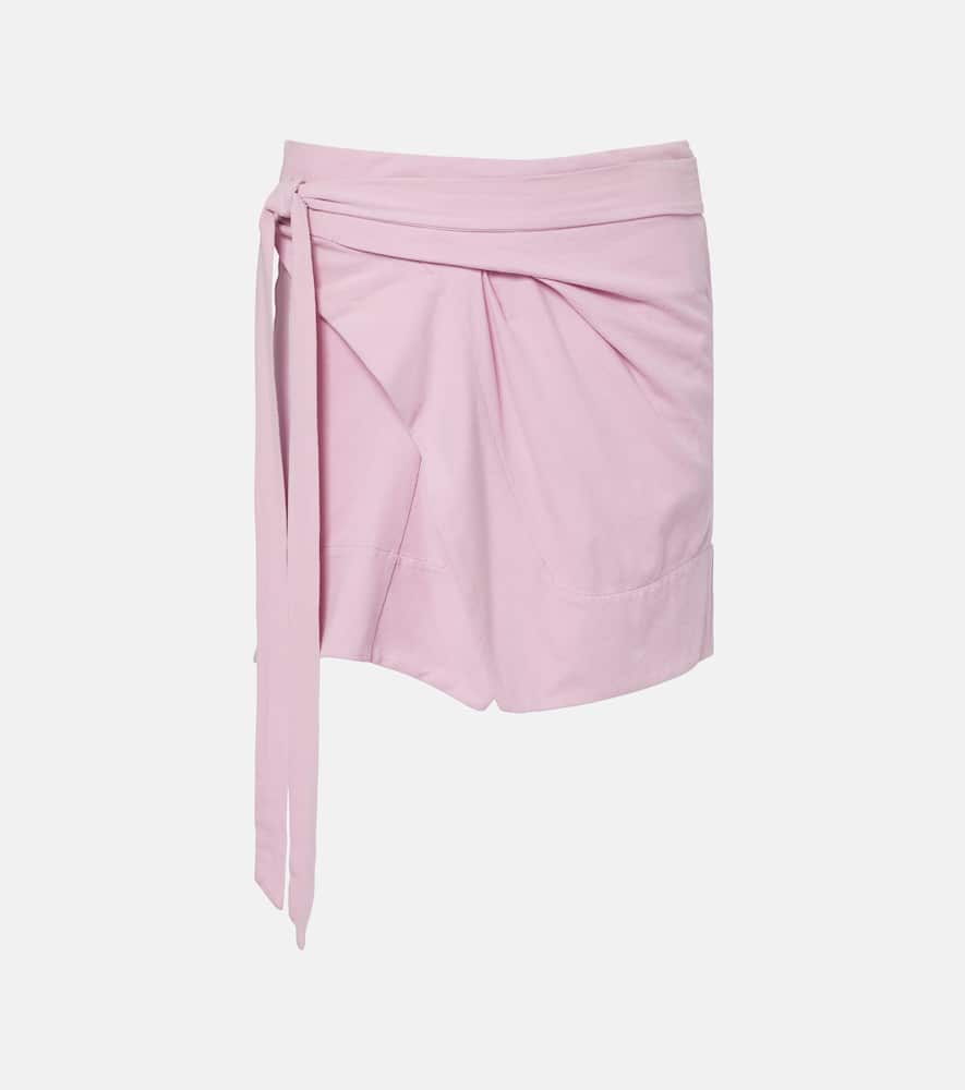 Berenice draped cotton wrap skirt