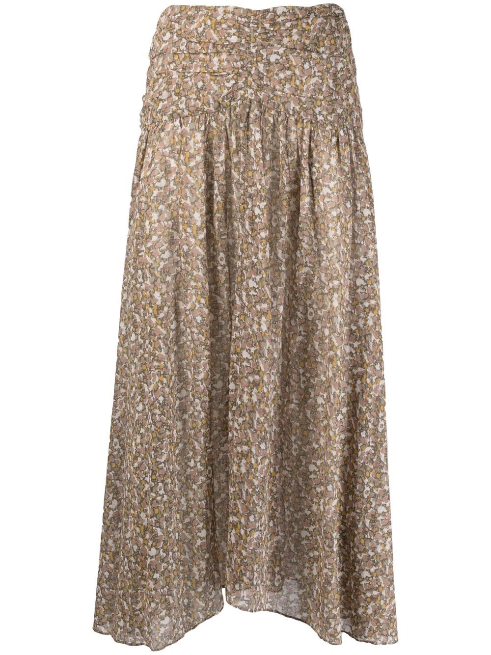 Graphic-print skirt - Green
