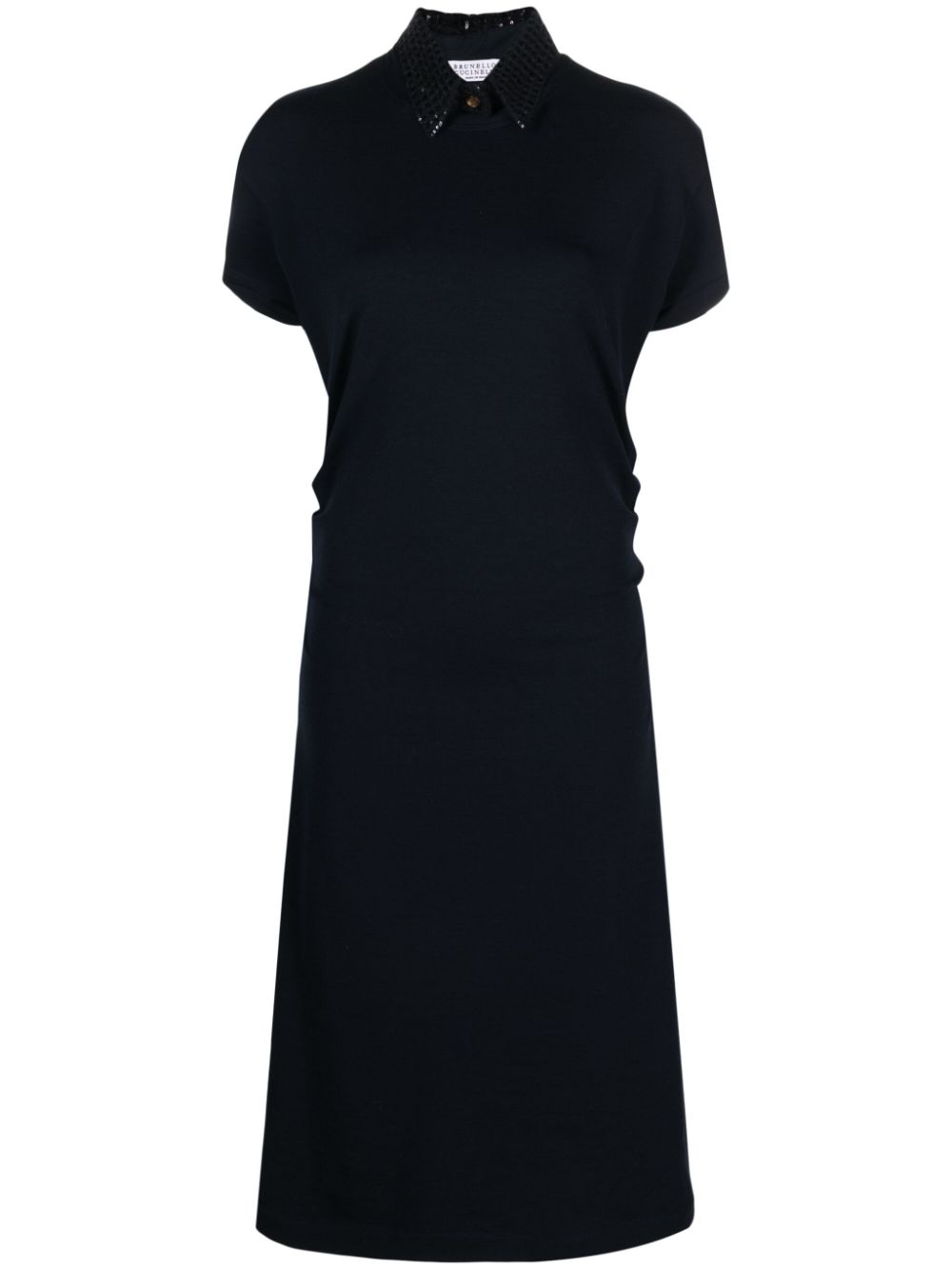 Sequin-embellished midi dress - Blue