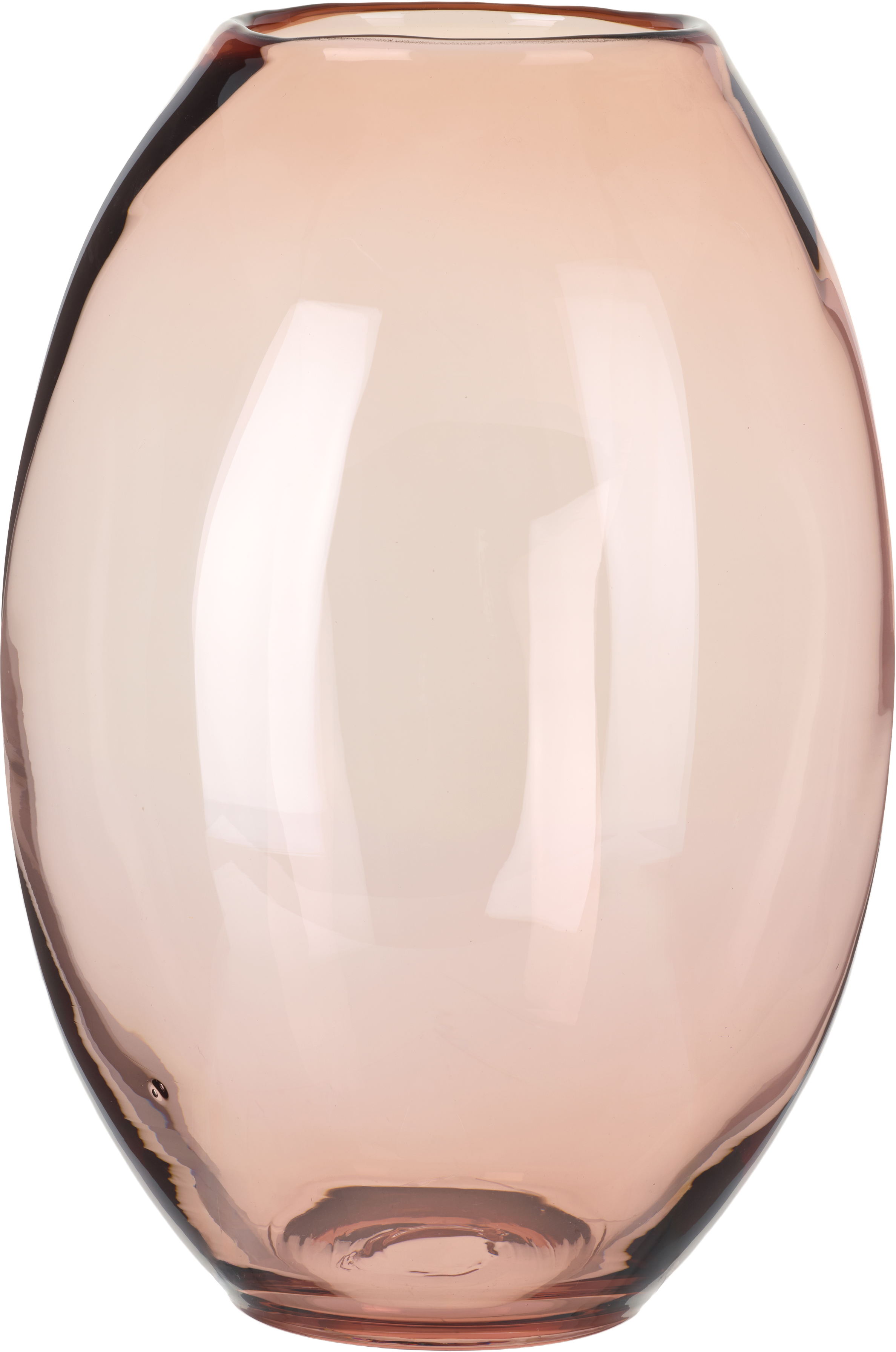 Brown Addled Tall Vase