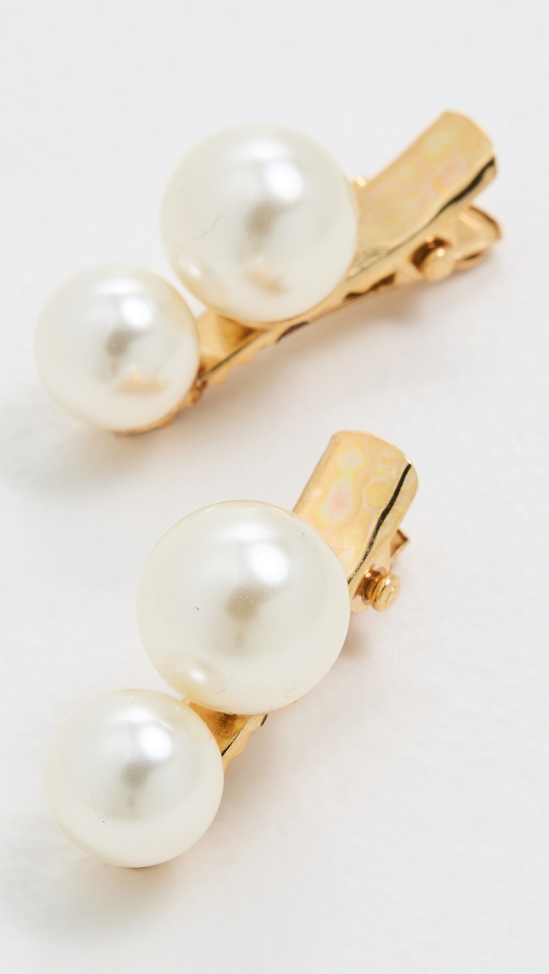 Jennifer Behr Gretel Hair Clips Set of 2 Pearl One Size