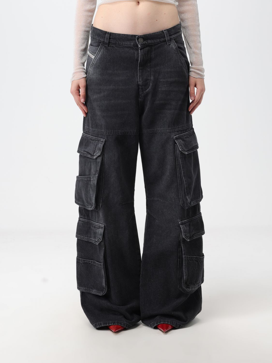 Jeans Woman color Black