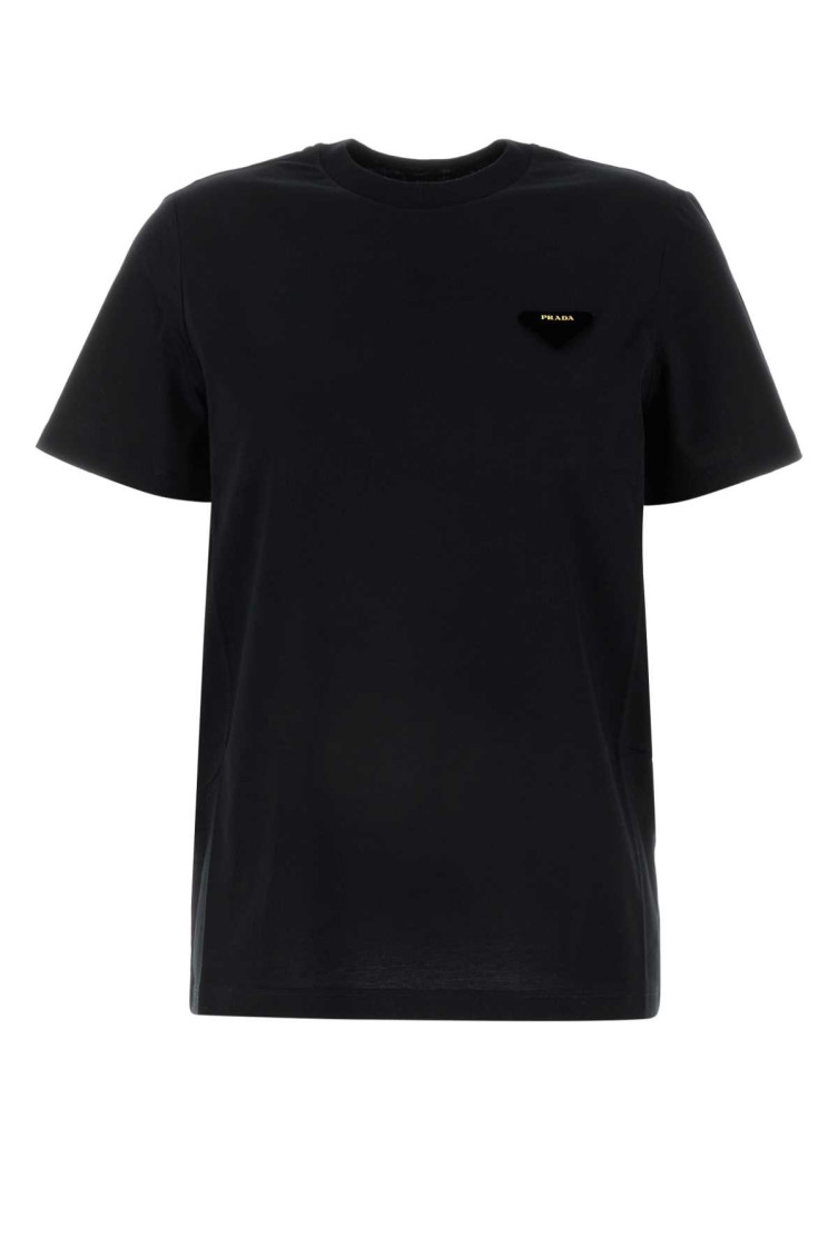 Black Cotton T-shirt