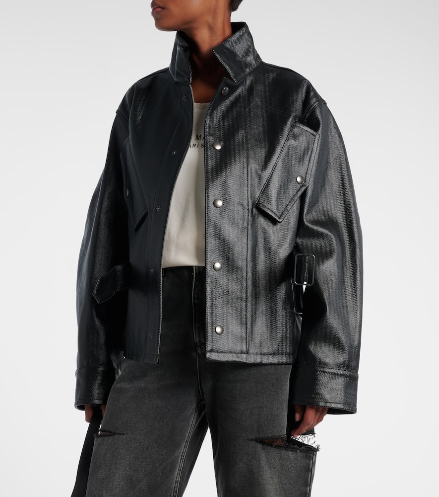 Herringbone cotton jacket