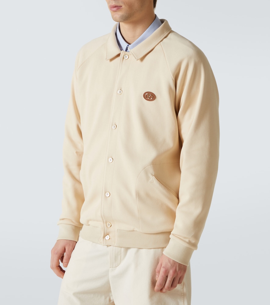 Cotton-blend cardigan