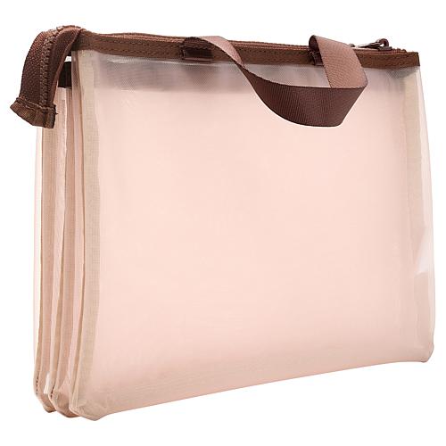 Solid Compartments Cosmetic Pouch