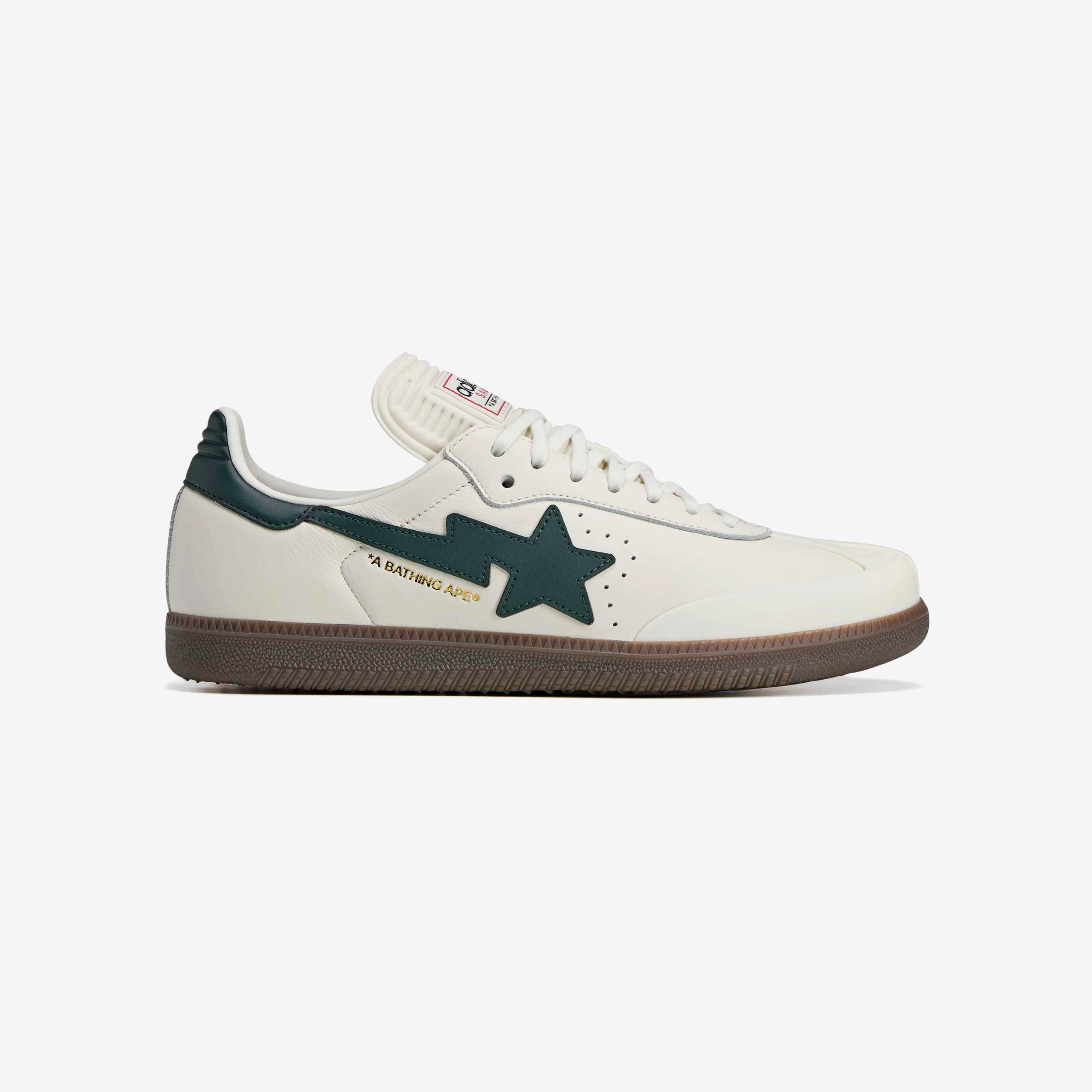 Adidas Samba x BAPE - OFF WHITE/SHADOW GREEN/GUM - unisex