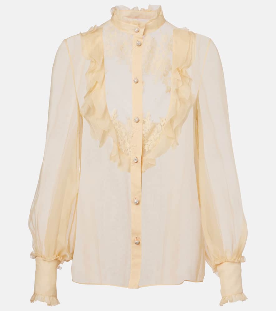 Silk chiffon blouse