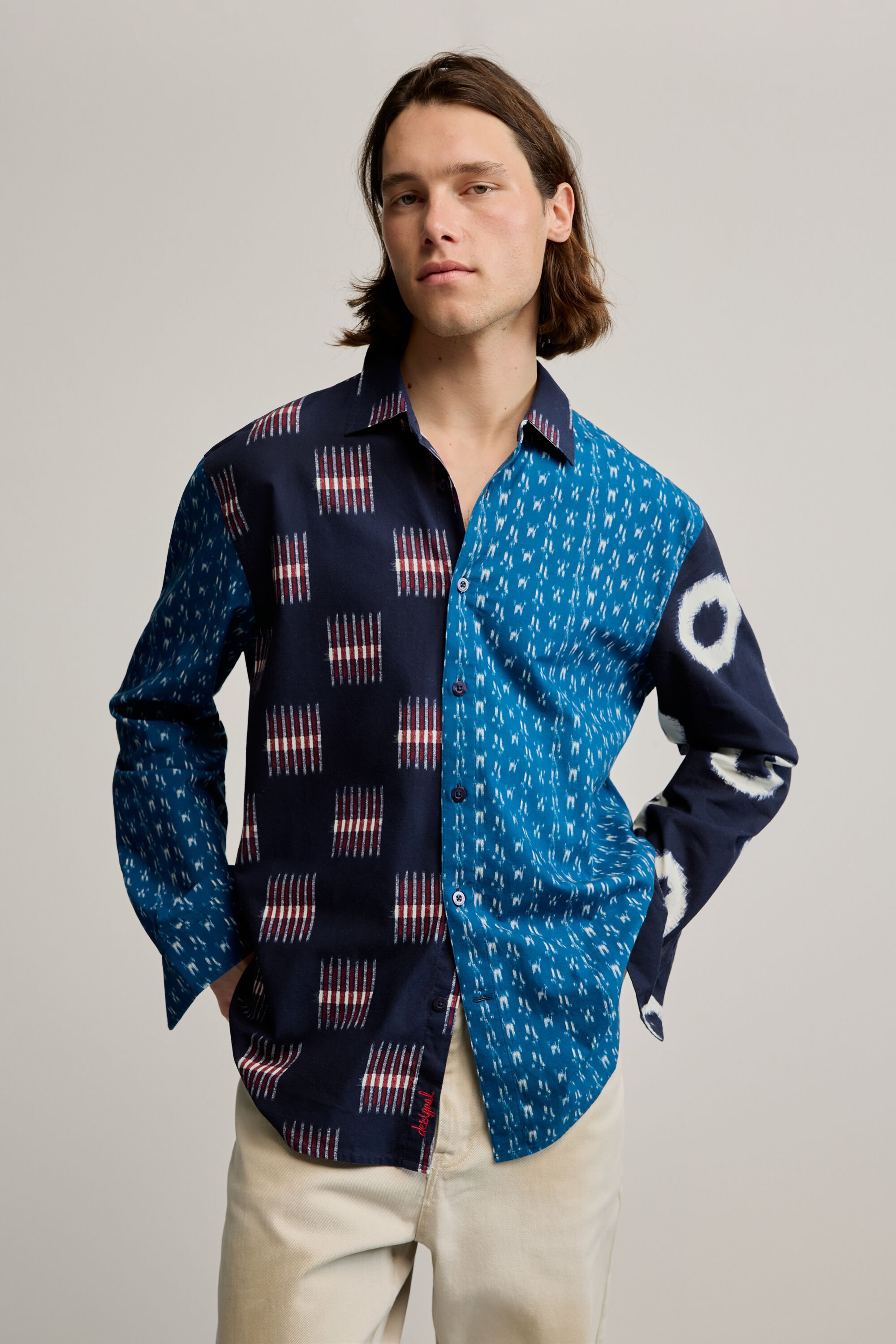 Patch printed shirt